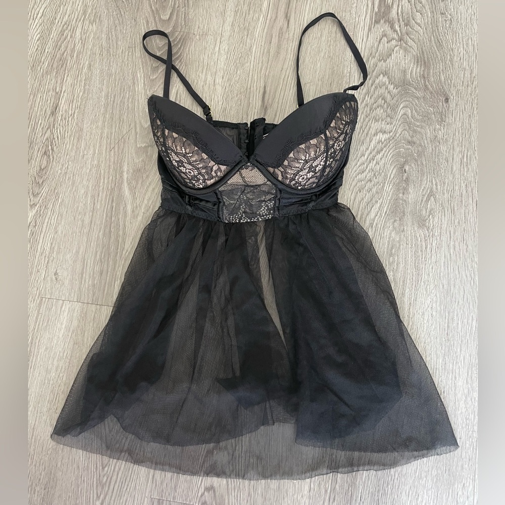 Victoria’s Secret Push Up Sheer Chemise 32D
